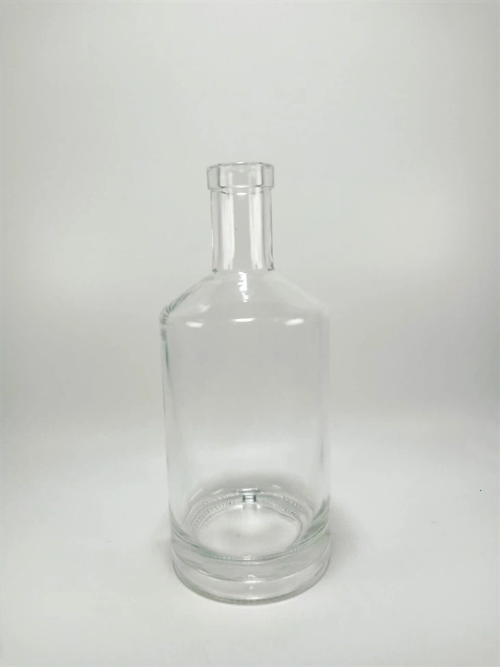 750ml transparent glass bottle